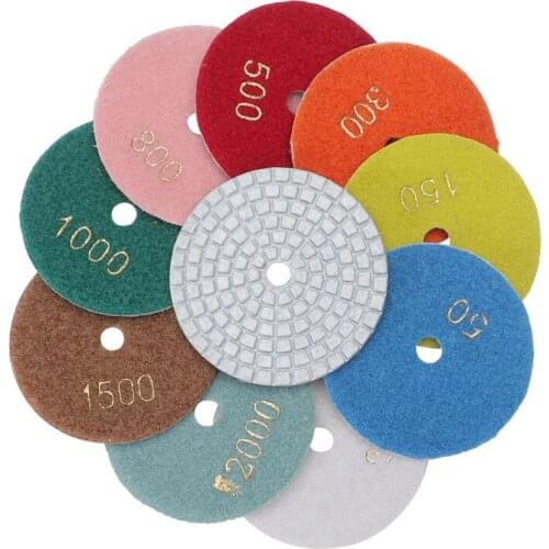 80/100mm Wet/Dry Diamond Polishing Pad For Granite Marble Stone Concrete Floor Glass Ceramic Tile Polishing Tool Accessories