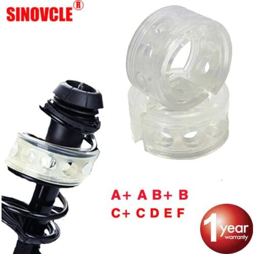 Car Shock Absorber Spring Bumper Power Rubber Buffer A/A+/B/B+/C/C+/D/E/F Type Urethane High Elasticity Strength Safety 2PCS