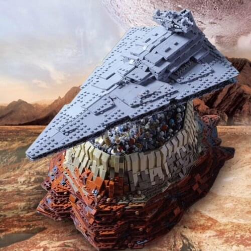 90007 Star Toys Wars MOC-18916 The Empire over Jedha City Model Building Blocks Kit Kids Christmas Gifts 05132 05062 05027 05028