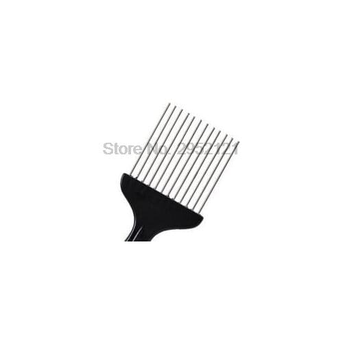 By dhl or ems 200pcs Fist Comb Black High Quality Fist Metal African Hair Pik Afro Hair Comb For Salon new