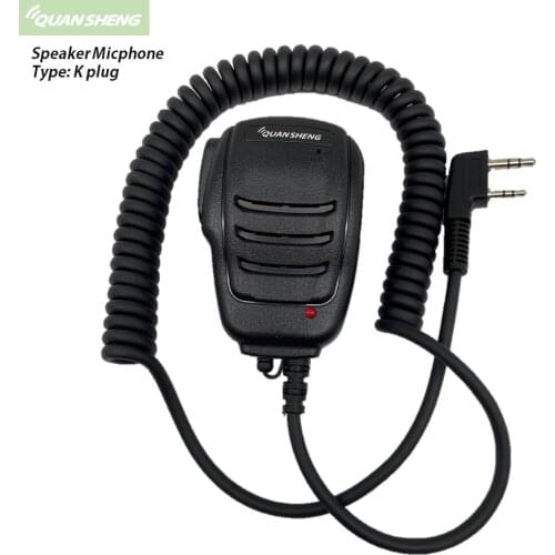 Speaker Micphone For Walkie Talkie Accessories Quansheng Car Speaker 2Pin K Type Plug General Case for Talkie Walkie Backup Kits
