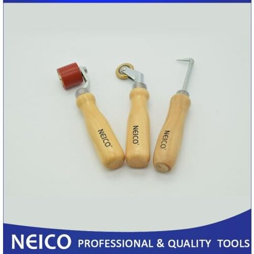 Hot Sale, Free Shipping, 3PCS Single Ply Roofing Seam Rollers With Seam Tester & 6mm Brass Penny Roller