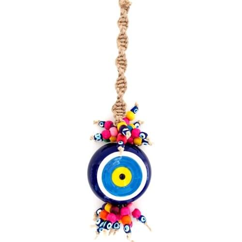 Ceramic Evil Eye Beaded Small Size Door and Wall Ornament