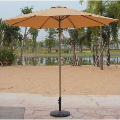 Round outdoor Large sun umbrella beach umbrella Courtyard Sunshade with base