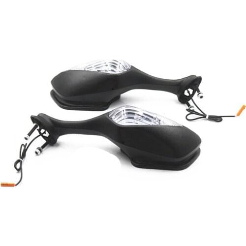 Motorcycle Black LED View Side Mirrors Turn Signal For Honda CBR1000RR 2008-2011