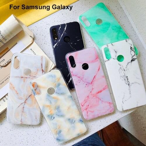 Case For Samsung Galaxy S10e S10 S9 S8 Plus Note 9 8 S7 Edge Soft Silicone TPU New Fashion Luxury Matte Marble Cute Case Cover