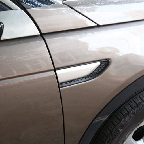 ABS Plastic Door Side Fender Slat Vent Frame Trim Cover For Land Rover Discovery Sport 2015 2016 2017 2018