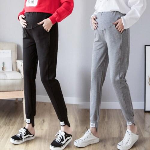 2021 New Adjustable Waist Trousers for Pregnant Women Spring and Autumn Pregnancy Pants Cascul Maternity Clothes Pants
