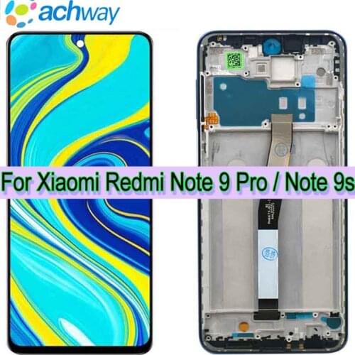 Original Display For Xiaomi Redmi Note 9S/ Note 9 Pro LCD Touch Screen Full Test Screen Replacement For Redmi Note 9 Pro Max lcd