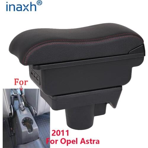 For Opel Astra Armrest Box Opel Astra H Car Armrest 2011 interior refitting accessories Storage box USB Easy to install