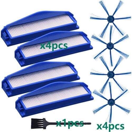 HEPA Filter 6-Armed Side Brush For Philips FC8794 FC8796 FC8007 FC8792 Robot Vacuum Cleaner Replacement Spare Parts