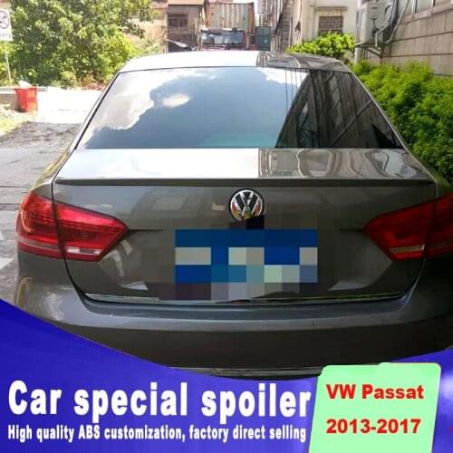 Big model spoiler for Volkswagen rear trunk high quality ABS material spoiler for VW passat 2013 to 2017 up spoilers by primer