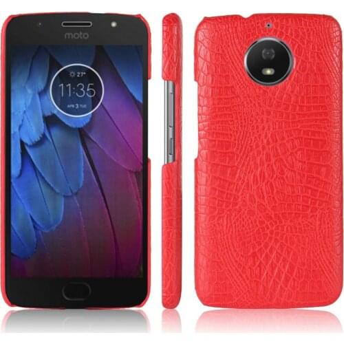 Subin For Motorola Moto G5S Case 5.2 inches Luxury PU Leather Hard Plastic Back Cover Phone Crocodile pattern Case For Moto G5S