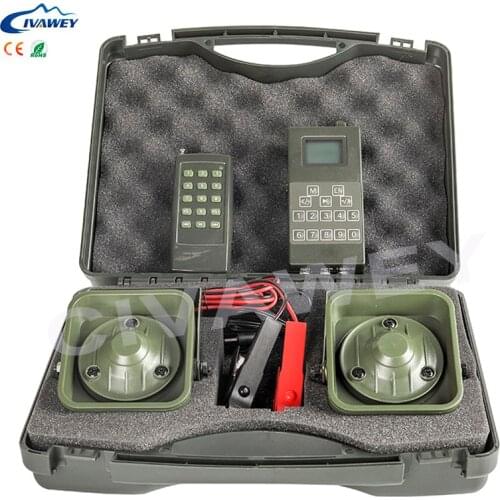 Timer on/off 2PCS 50w Loud speaker + remote controller + main device hunting bird voice sound mp3 player hunting voice decoy