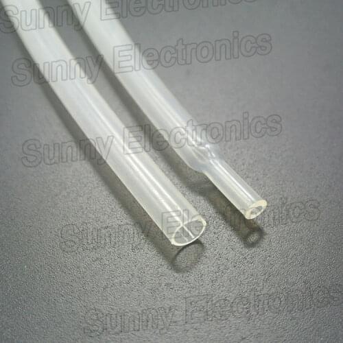 Wholesale 100m (328FT) 6.4mm 1/4" 3:1 Transparent clear Adhesive Heatshrink Heat Shrink tubing