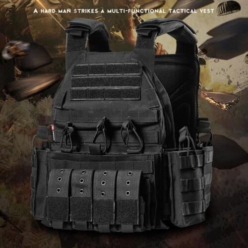 Outdoor Sports 1000D Nylon Vest Tactical Vest Plate Carrier Swat Fishing Hunting Paintball Vest Military Army Armor Police Vest