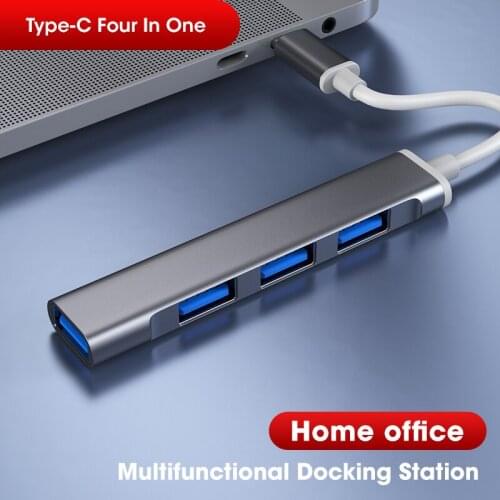 Type C HUB USB C To Multi USB 3.0 HUB Adapter Dock for MacBook Huawei Mate 40 Computer USB-C 3.0 Splitter Network Card USB Lan