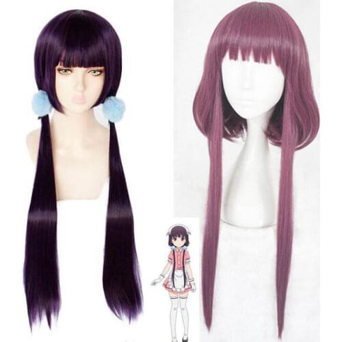 Japanese Anime Blend S Cosplay Sakuranomiya Maika Hair Accessories Stile Cafe Sadistic Women Cosplay wig Synthetic Hair