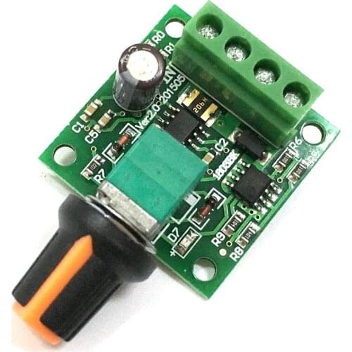 1.8v 3v 5v 6v 7.2v 12v DC 2A 30W Motor Speed Controller Regulator (PWM) 1803BK Adjustable Driver Switch