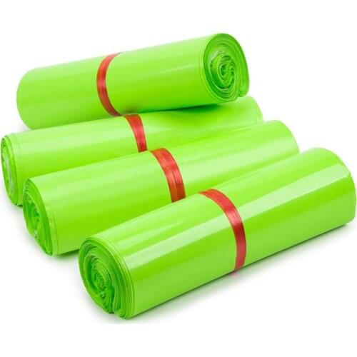 1000Pcs Fruit Green Postal Self Adhesive Storage Bag Express Mailer Pouches Glue Seal Courier Mailing Goods Gifts Packaging Bag