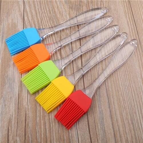 2pcs Eco-friendly Silicone Liquid Oil Brush Cake Tool Butter Bread Pastry Brush BBQ Utensil Sauce / Vinegar Cooking Baking Tools