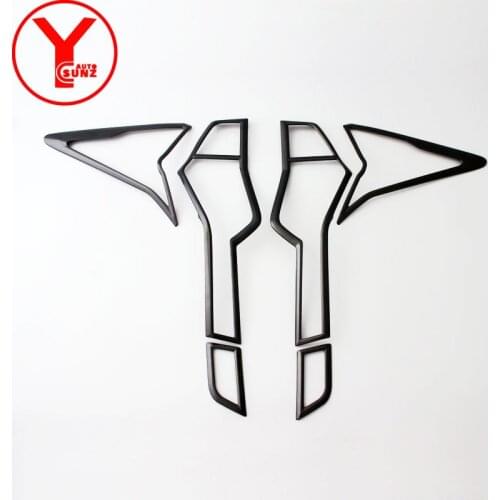 2018 carbon rear light cover For MITSUBISHI PAJERO SPORT MONTERO SPORT Shogun 2016 2017 2018 accessories ABS tail light YCSUNZ