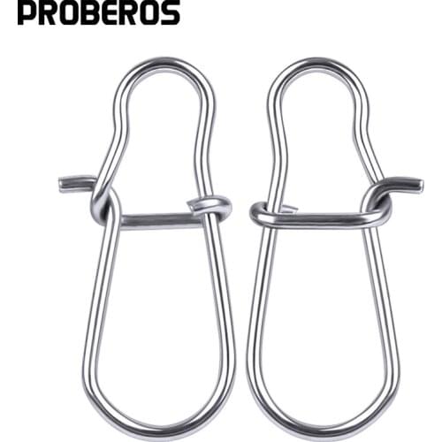 Lure Fishing 30pcs NiceFastlock Snap Fishing Barrel Swivel Safety Snap 12mm-33.5mm Swivel Snap 0#-8# Fishing Swivels