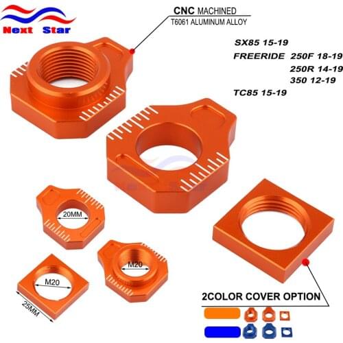 Motorcycle Rear Axle Block Chain Adjuster For KTM SX85 85SX SX 85 2015 2016 2017 2018 2019 FREERIDER250R FREERIDER250F