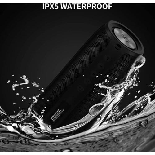 ZEALOT Powerful Bluetooth Speaker Bass Wireless Portable Subwoofer Waterproof with Fm Radio Support TF, TWS, USB Flash Drive