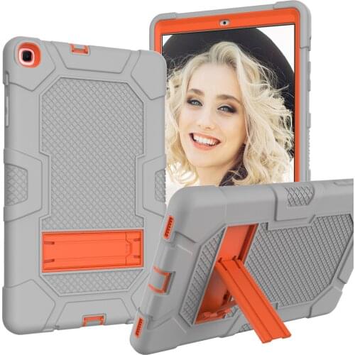 Case For Samsung Galaxy Tab A 10.1" Tablet Cover Silicone Protection Capa With Pen Slot Soft Shell Bracket Funda For T510 T515