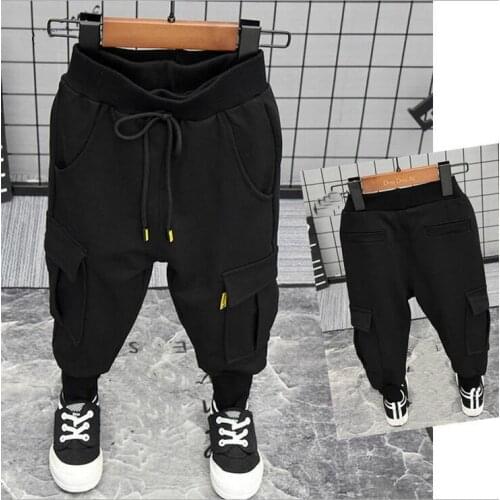Retail 2-7years 90-130cm height boys full-length Sports pants children Kids for spring autumn fall cotton