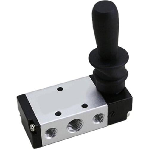 Dreamburgh 5 Port 2 Position 1/4" PT Hand Pull Lever Pneumatic Air Valve Control Operated Pneumatic Valve 4H210-08