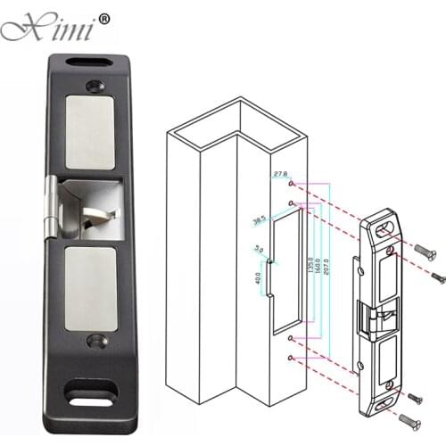 304 Stainless Steel Electric Strike Lock For Push Panic Bar Exit Device Emergency Door For Fire Exit Door With Push-rod Lock