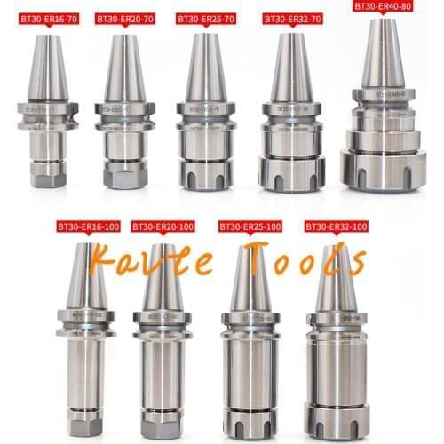 BT30 ER32 70L BT30 ER32 100L BT30 ER25 ER20 ER16 ER11 70L BT30 ER25 ER20 ER16 ER11 100 toolholder Collet CNC Milling Lathe