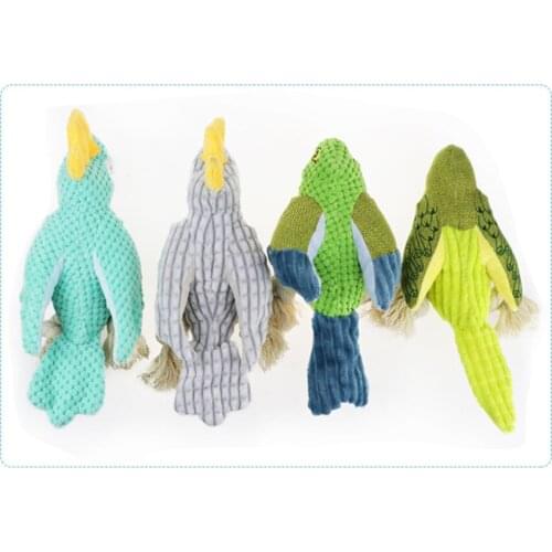 Dog toys Pet plush toys corduroy pineapple grains sounding parrots birds molar toys bite resistant dog accessories