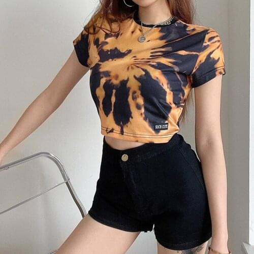 Женские короткие футболки KEAIYOUHUO China At AliExpress