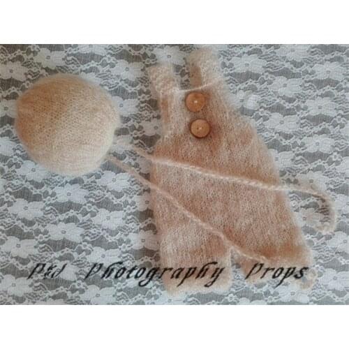 Newborn Knitted Rompers Baby Crochet Mohair Hats and Romper Crochet Mohair Baby Clothes Newborn Handmade Bonnet