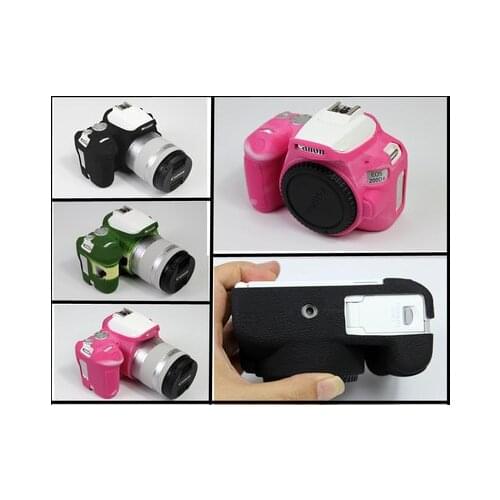 Nice Soft Silicone Rubber Camera Protective Body Cover Case Skin For Canon 200D 200DII Camera Bag protector Cover DSLR camera