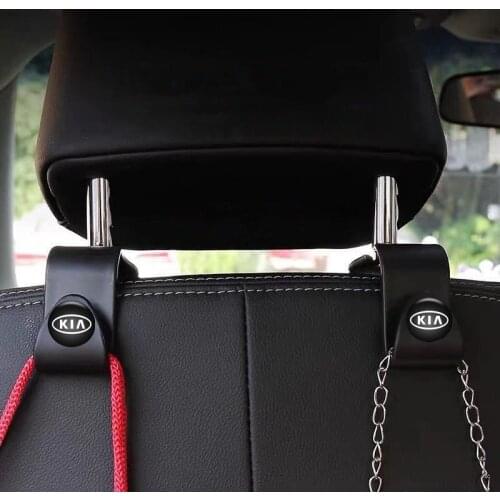 4/2Pcs Car Seat Hanger Hook Car Interior Portable For Kia Motors K2 K3 K5 Sportage 3 Sorento Ceed cerato R Rio 3 4 K2 K3 X-Line