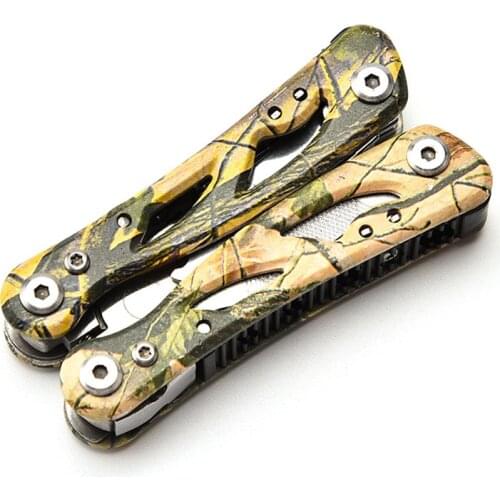 Multifunctional Camouflage Pliers Multifunctional Tool Outdoor Camping Folding Knife Pliers Camping Travel Pliers Tool