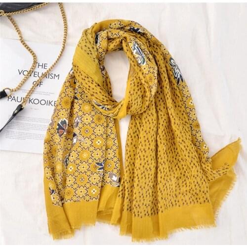 Fashion Autumn Women Viscose Scarf Lurex Glitter Polka Floral Beach Hijab Shawls and Wraps Echarpe Foulard Femme Muslim 180*90Cm