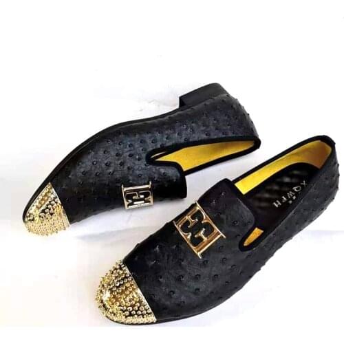 XQWFH 2021 Fashion Mens Loafers Bow Tie Black White Leather Slip On Moccasins Luxury Smoking Flats Men Wedding Dress Shoes
