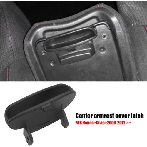 For Honda Civic 2006-2011 Car Armrest Cover Lock Center Console Latch Clip Black Car Replacement Accessories Brand Free Shipping