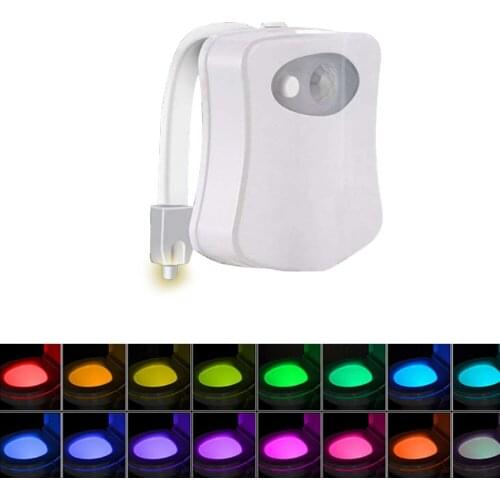 Nightlight PP Plastic AAA Battery Hanging Lights Automatic Color Change Durable 6.5*6.7*1.7cm Toilet Light