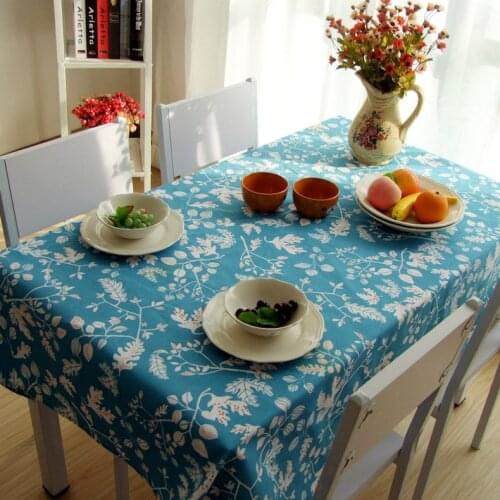 Rectangular tablecloth tablecloth Nordic pastoral fabric tea table cloth bedside table cover