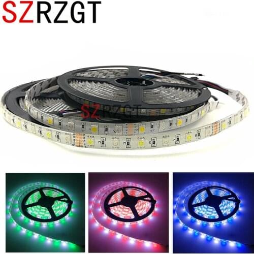SMD 5050 RGB LED Strip Waterproof 5M 300LED DC12V RGBW RGBWW LED Light Strips