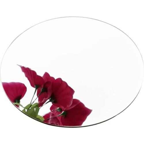 Tehoi 6 Pack Round Acrylic Mirror Wedding Banquet Table Centerpiece Mirror Shatterproof 2mm Thick (12")
