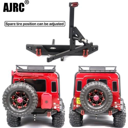 TRAXXAS TRX-4 Defender Axial Scx10 ii 90046 90047 metal rear bumper can be fitted with spare tires