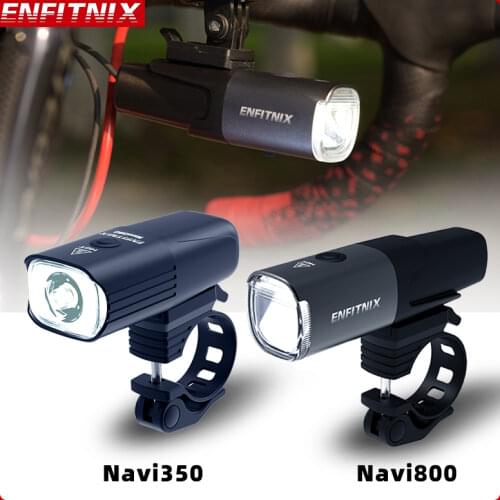 Enfitnix Navi 500 600 800 Light Smart Headlights USB Rechargeable Road MTB Bike Intelligent Front Light Sensor Long Lifet Time
