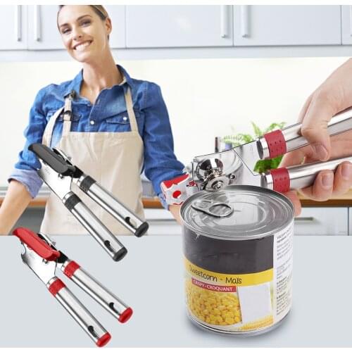 High Quality Stainless Steel Cans Opener Multi Purpose Professional Manual Can Opener Kitchen Easy Can Opener Kitchen Accessory